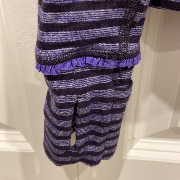 Ivivva Plum & Purple Striped Half-Zip Sweater/Light Jacket - Picture 7 of 10